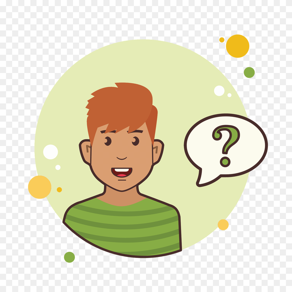 Ginger Man Question Mark Icon, Face, Head, Person, Photography Free Png Download