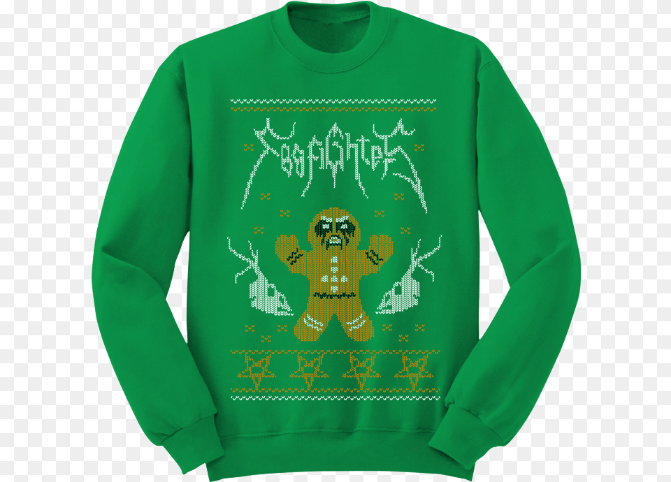 Ginger Metal Foo Fighters Xmas Sweater, Sweatshirt, Clothing, Hoodie, Knitwear Png Image