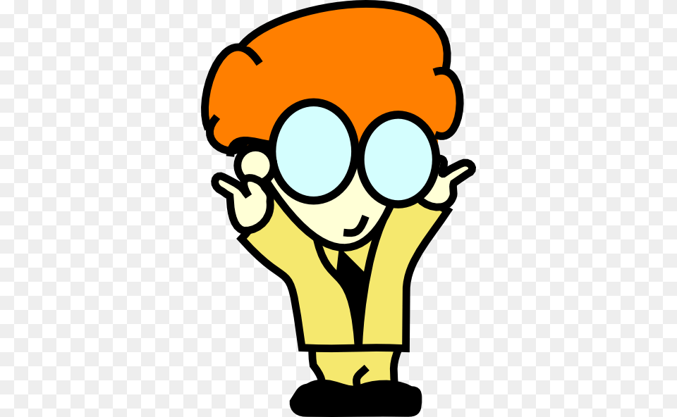 Ginger Nerd Clip Art, Light, Accessories, Animal, Goggles Png Image