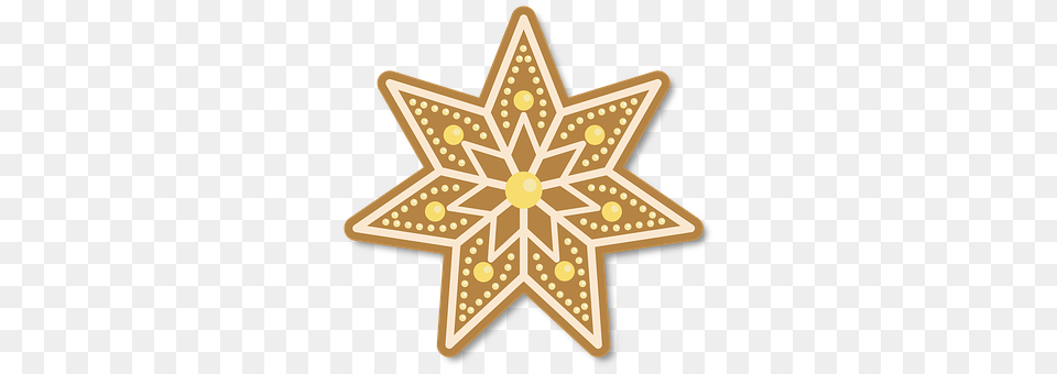 Gingerbread Star Symbol, Symbol, Food, Sweets Free Png