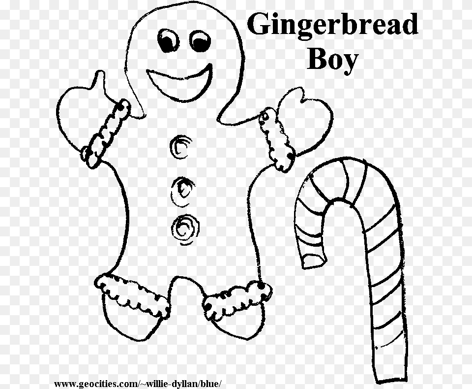 Gingerbread Boy And Girl Coloring Pages Santiago Polytechnic University Institute, Gray Png
