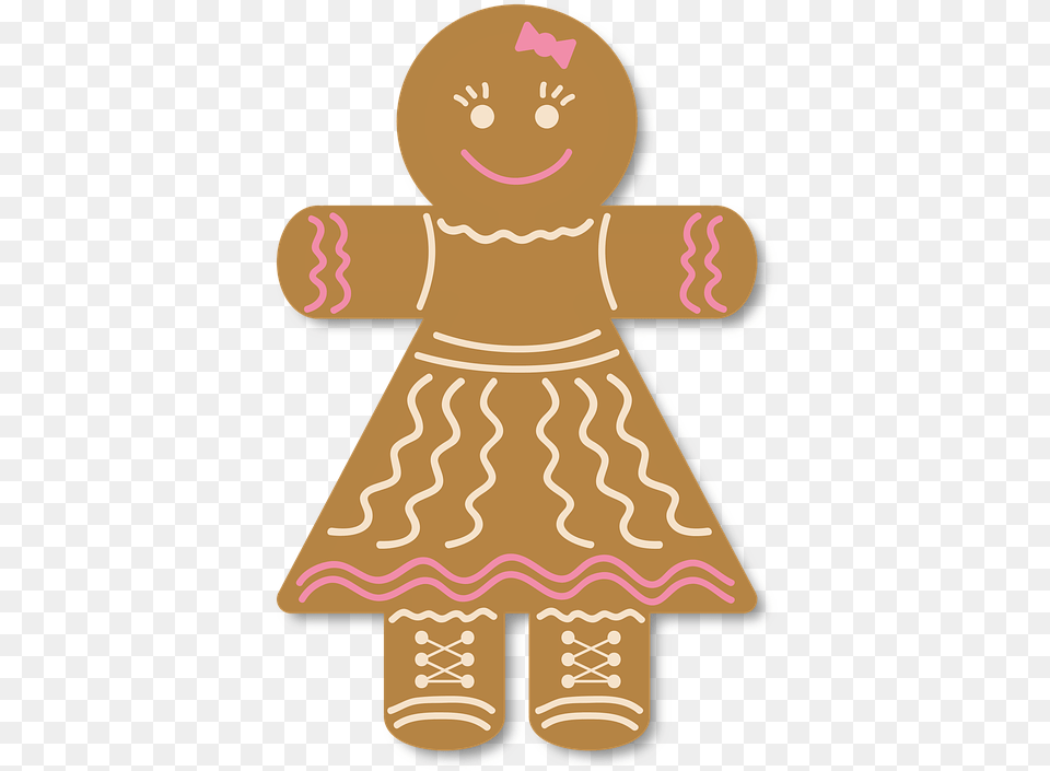Gingerbread Cake Christmas Ornament Embellish Pepparkakor, Cookie, Food, Sweets Free Png