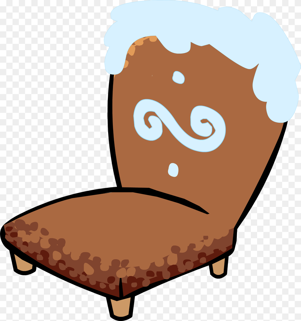 Gingerbread Chair Furniture Icon Id 795 Club Penguin Furniture Sprite, Bread, Food, Baby, Person Free Png Download