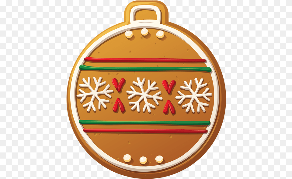 Gingerbread Christmas Ornaments Ball, Food, Sweets, Accessories, Cookie Free Png