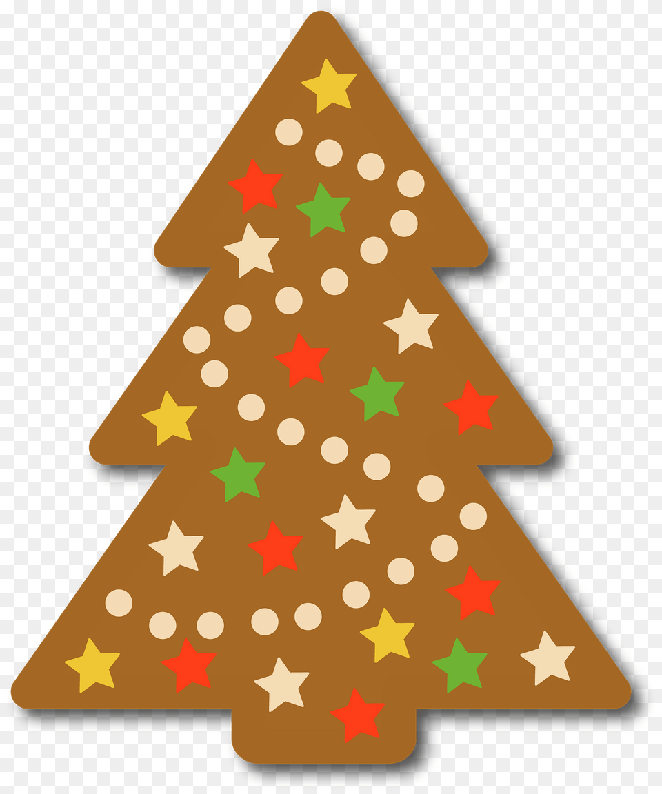 Gingerbread Christmas Tree Clipart, Food, Sweets, Cookie Free Png Download