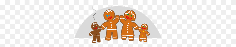 Gingerbread Family, Food, Sweets, Cookie, Baby Free Png