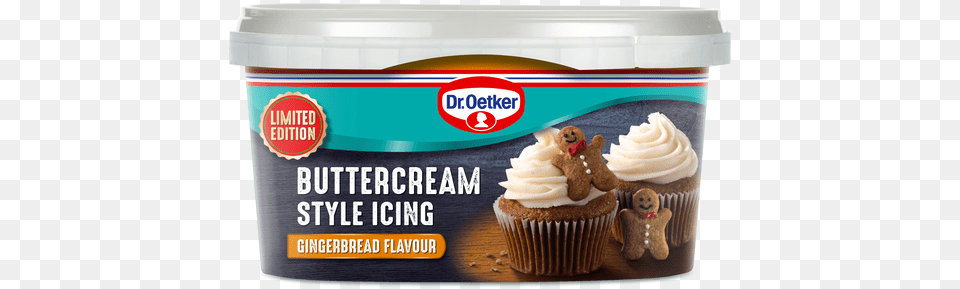 Gingerbread Flavour Buttercream Style Icing Dr Oetker, Cake, Cream, Cupcake, Dessert Free Transparent Png
