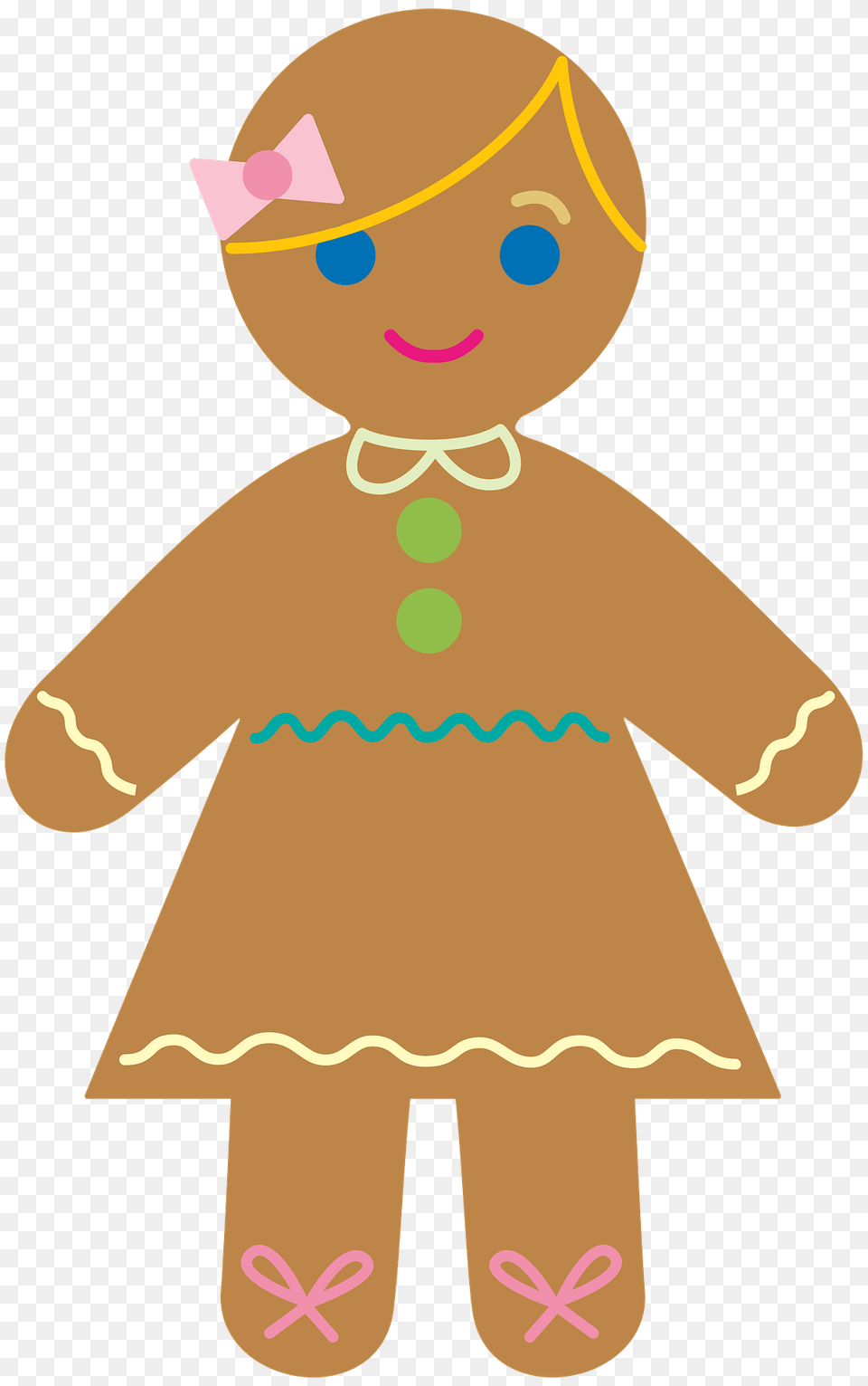 Gingerbread Girl Clipart, Food, Sweets, Cookie, Baby Free Png Download