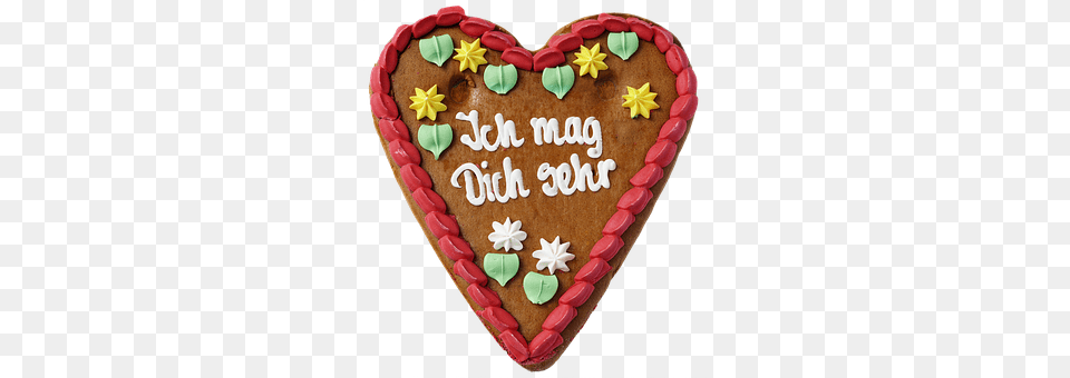 Gingerbread Heart Birthday Cake, Cake, Cookie, Cream Free Png Download