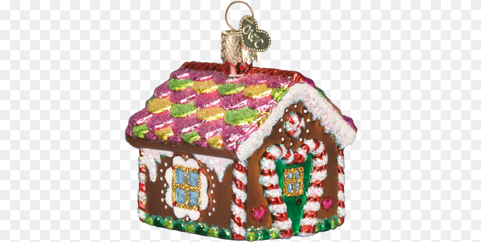Gingerbread House Christmas Ornament Christmas Ornaments, Birthday Cake, Cake, Cookie, Cream Png Image