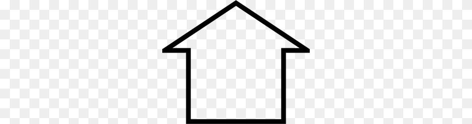 Gingerbread House Clip Art, Gray Free Png