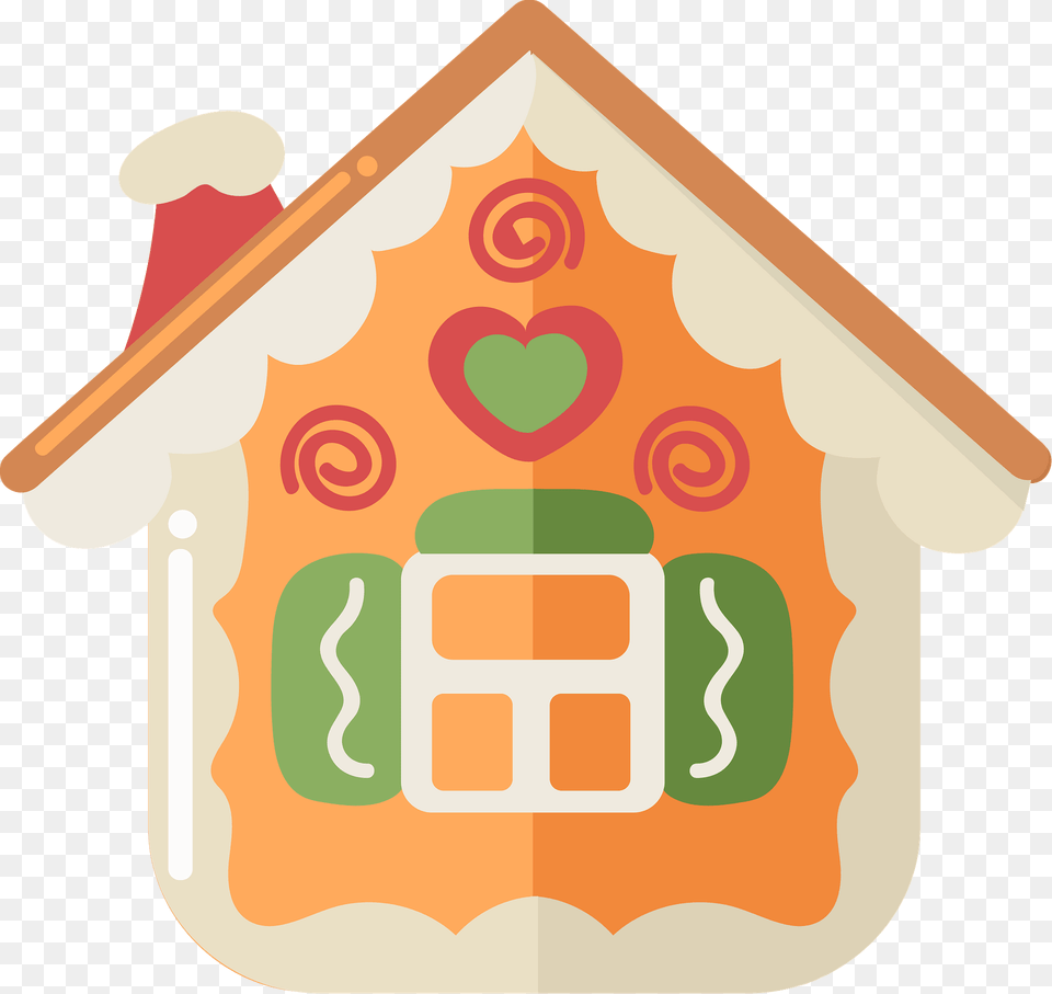 Gingerbread House Clipart, Food, Sweets, Cookie Free Png Download