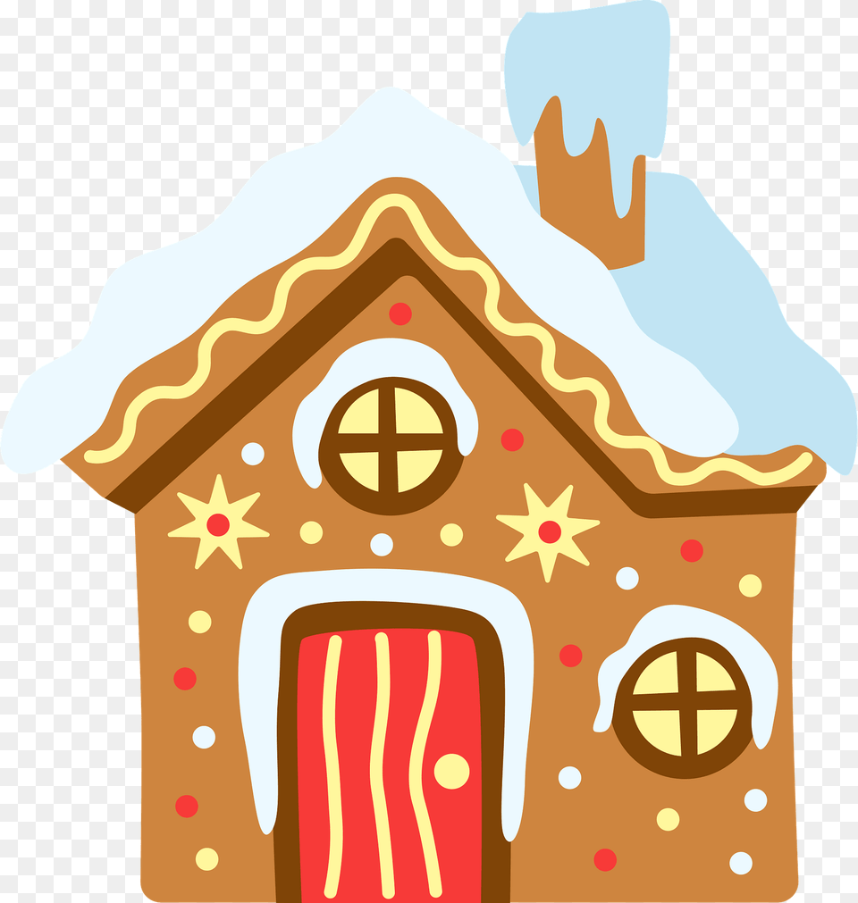 Gingerbread House Clipart, Food, Sweets, Cookie Free Png Download