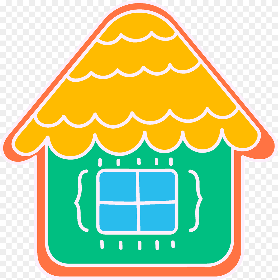 Gingerbread House Clipart, Food, Sweets, Neighborhood Png