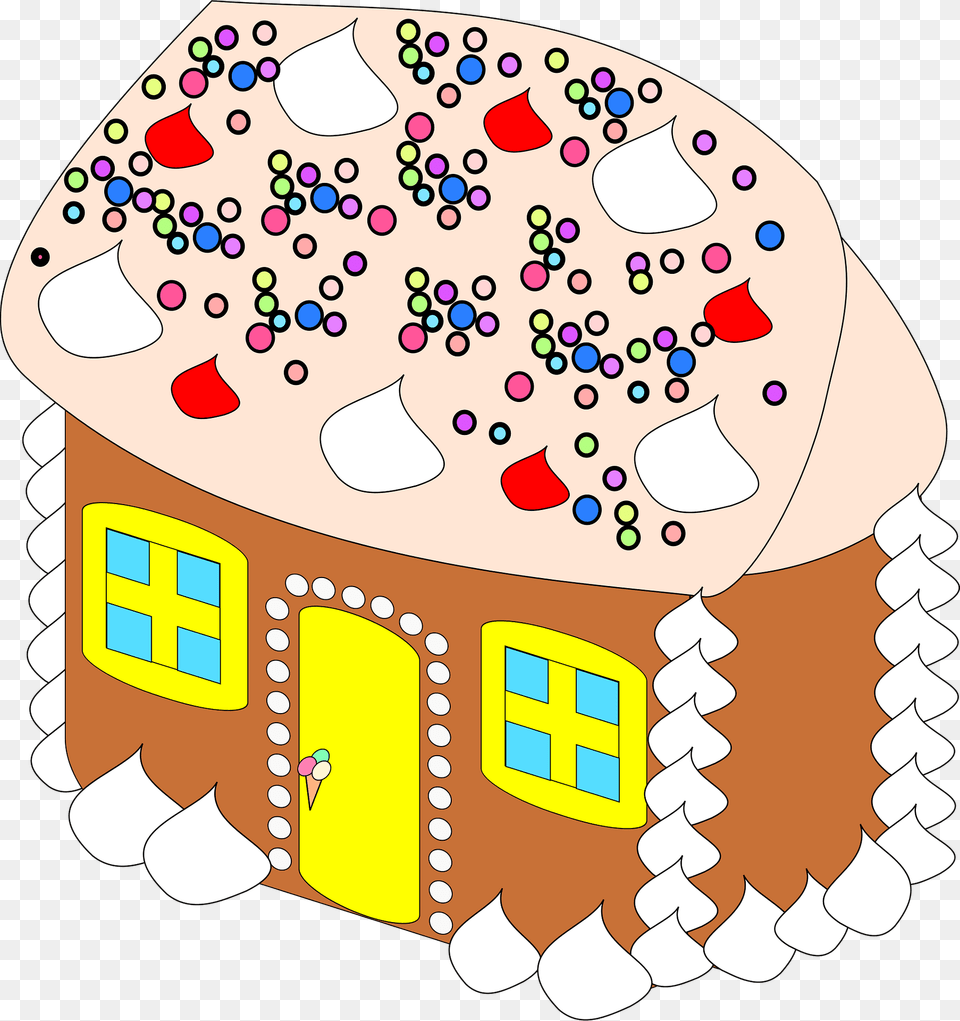 Gingerbread House Clipart, Cookie, Food, Sweets, Baby Free Png