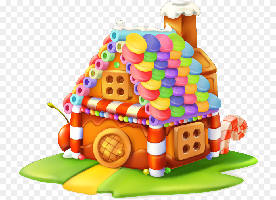 Gingerbread House Cupcake Sweetness Candy Cartoon Gingerbread House, Birthday Cake, Cake, Cookie, Cream Free Transparent Png