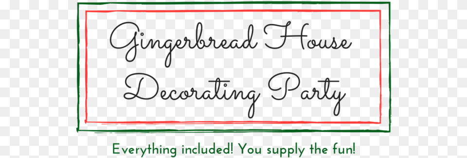 Gingerbread House Decorating Party Danielle2018 11 Fit Girl, Blackboard, Text Png