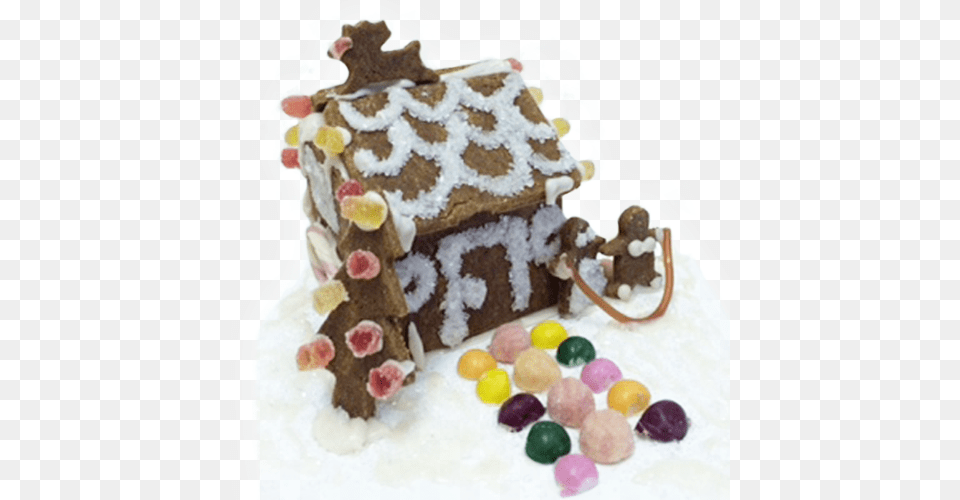 Gingerbread House Quotdo It Yourselfquot Kit Gingerbread House, Sweets, Cookie, Food, Person Png Image