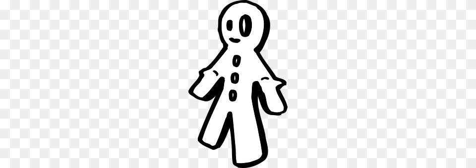 Gingerbread Man Stencil, Clothing, Coat, Nature Free Png Download