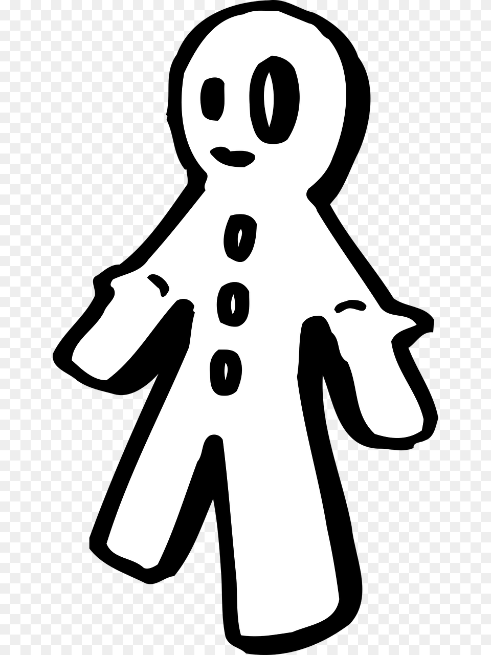 Gingerbread Man, Stencil, Baby, Person, Clothing Free Png Download