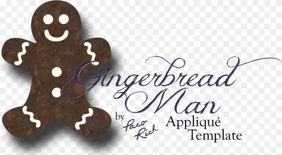 Gingerbread Man Applique Template Only Gingerbread, Cookie, Food, Sweets, Baby Free Png