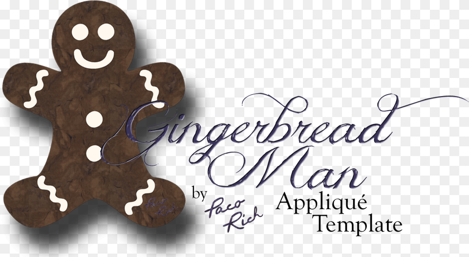 Gingerbread Man Applique Template Only Types Of Apples, Cookie, Food, Sweets, Baby Png Image
