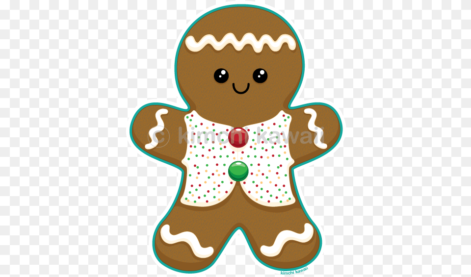 Gingerbread Man By Kimchikawaii Galleta De Jengibre Dibujo, Cookie, Sweets, Food, Snowman Png