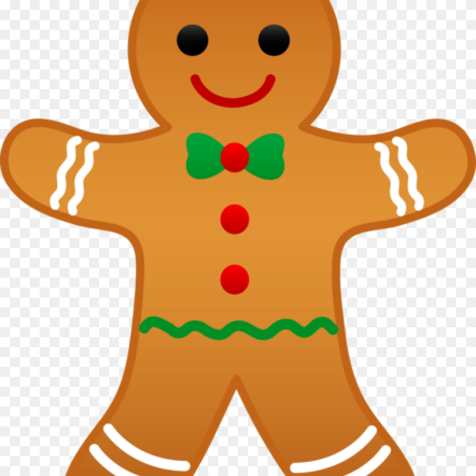 Gingerbread Man Clip Art Christmas Classroom, Cookie, Food, Sweets, Baby Free Png Download