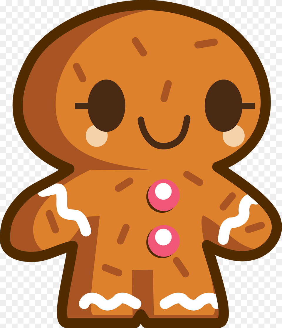 Gingerbread Man Clipart, Cookie, Food, Sweets, Baby Free Png