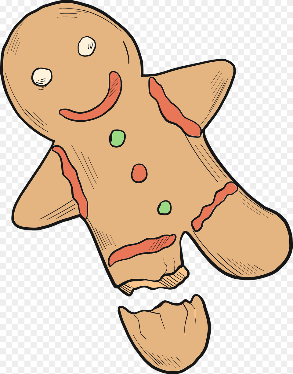 Gingerbread Man Clipart, Baby, Food, Person, Sweets Png