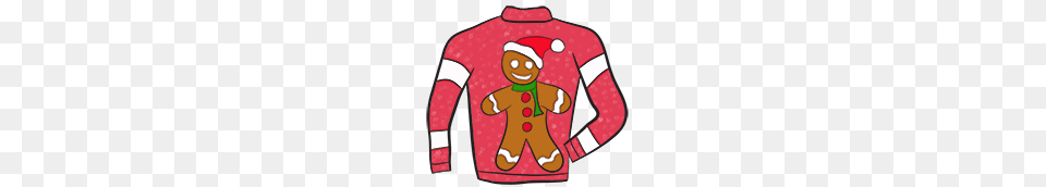 Gingerbread Man Clipart Crafts Christmas Sweaters, Clothing, Sleeve, Long Sleeve, Knitwear Free Png Download