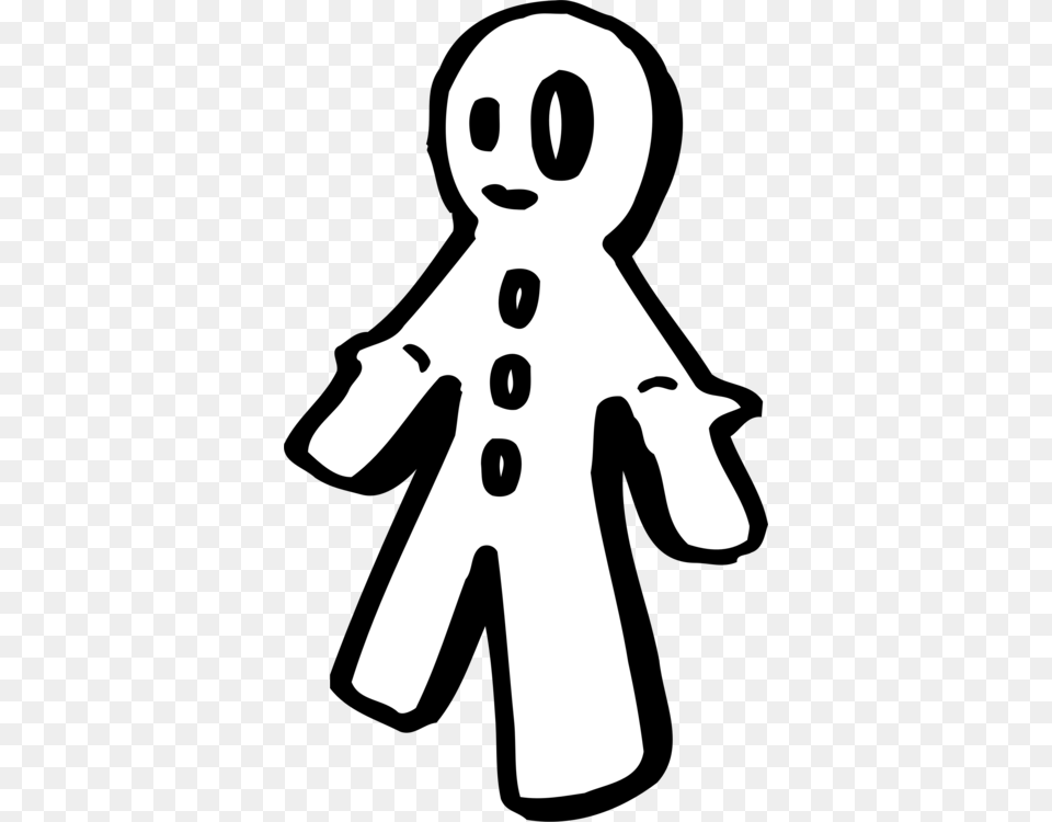 Gingerbread Man Computer Icons Music Line Art, Stencil, Baby, Clothing, Coat Png Image