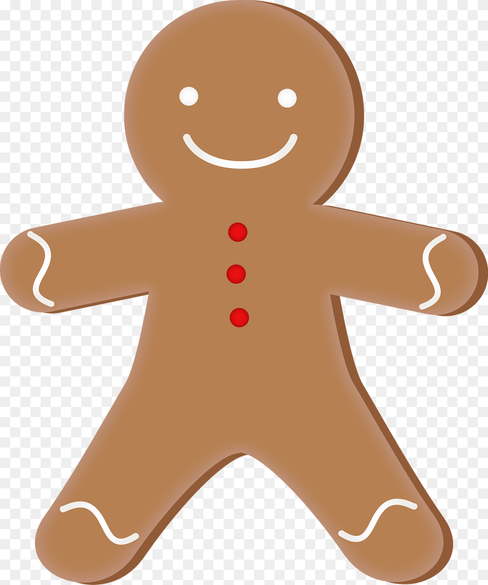 Gingerbread Man Cookie Clipart, Food, Sweets, Nature, Outdoors Free Png
