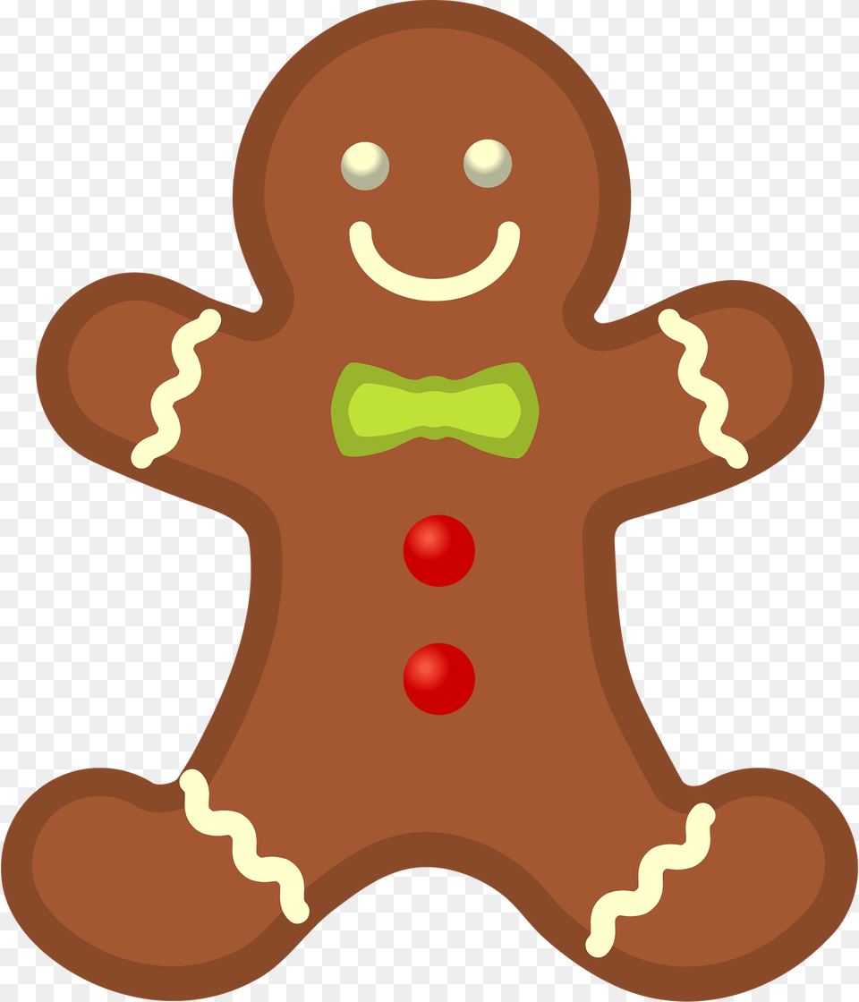 Gingerbread Man Cookie Clipart, Food, Sweets, Nature, Outdoors Png Image