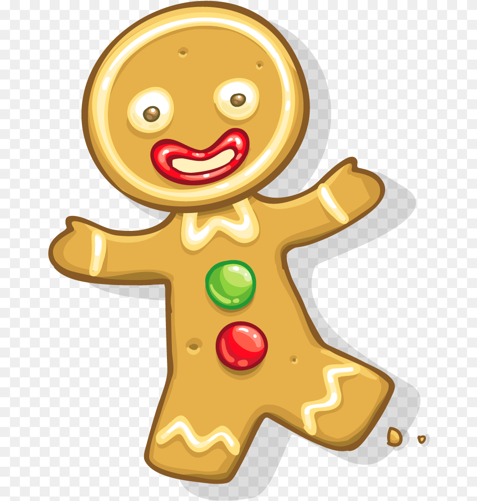 Gingerbread Man Gingerbread Animado, Cookie, Food, Sweets Free Transparent Png