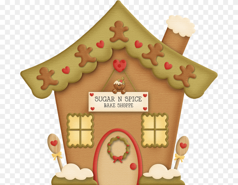 Gingerbread Man House Clipart, Cookie, Food, Sweets Free Png Download