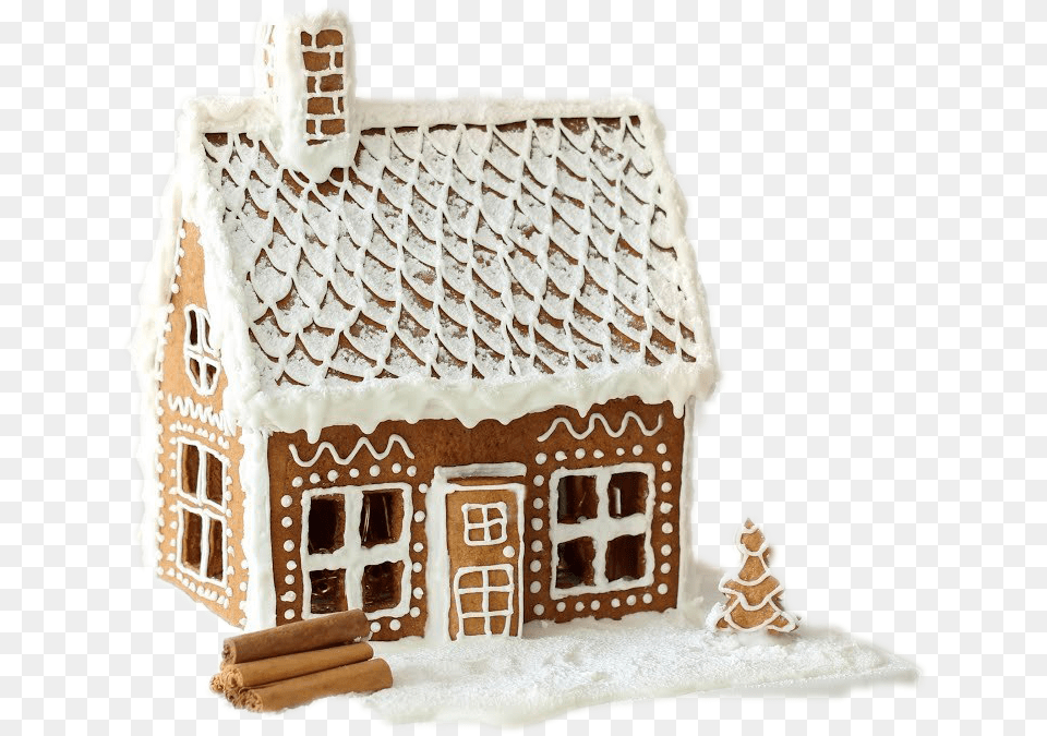 Gingerbread Man House Download Image Gingerbread House, Cookie, Cream, Dessert, Food Png