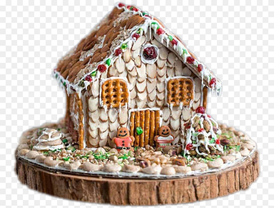 Gingerbread Man House Transparent Ginger Bread House Designs, Birthday Cake, Cake, Cookie, Cream Png