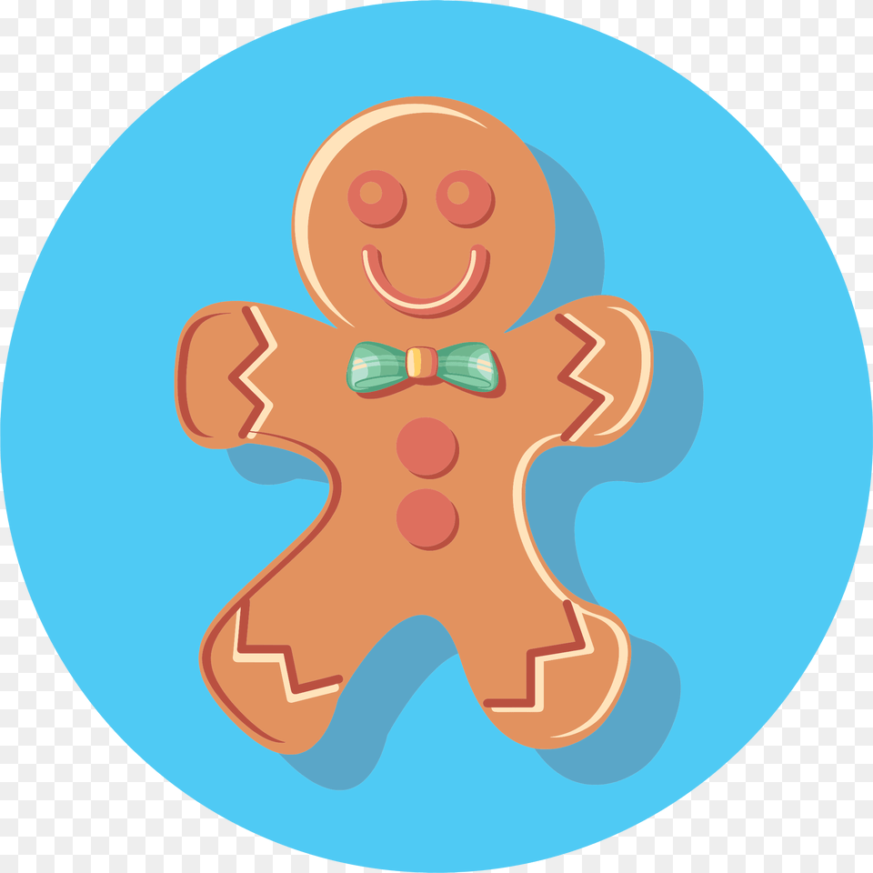 Gingerbread Man Icon Icons, Cookie, Food, Sweets, Disk Png Image