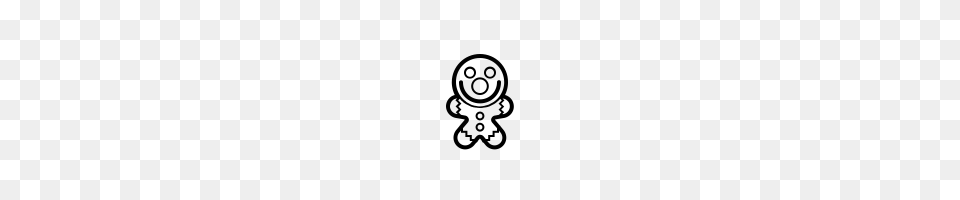 Gingerbread Man Icons Noun Project, Gray Free Png Download