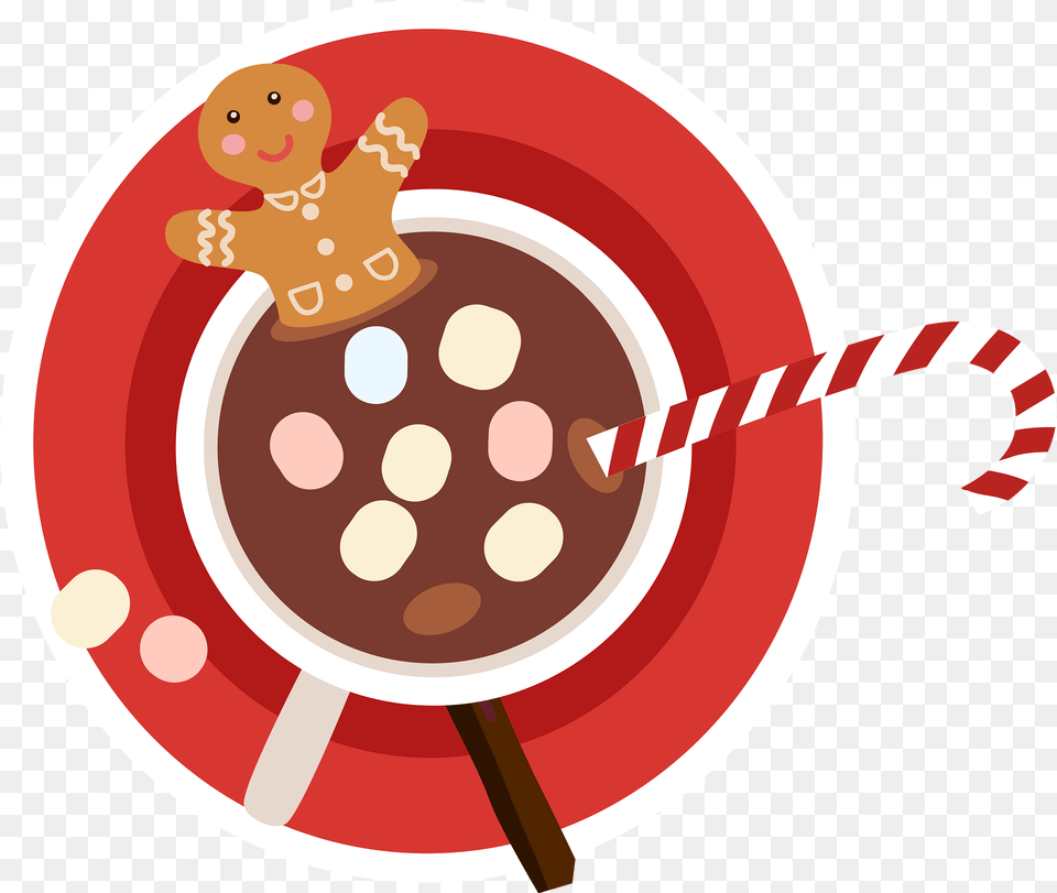 Gingerbread Man In A Cup Of Hot Drink Clipart, Food, Sweets, Dynamite, Weapon Png