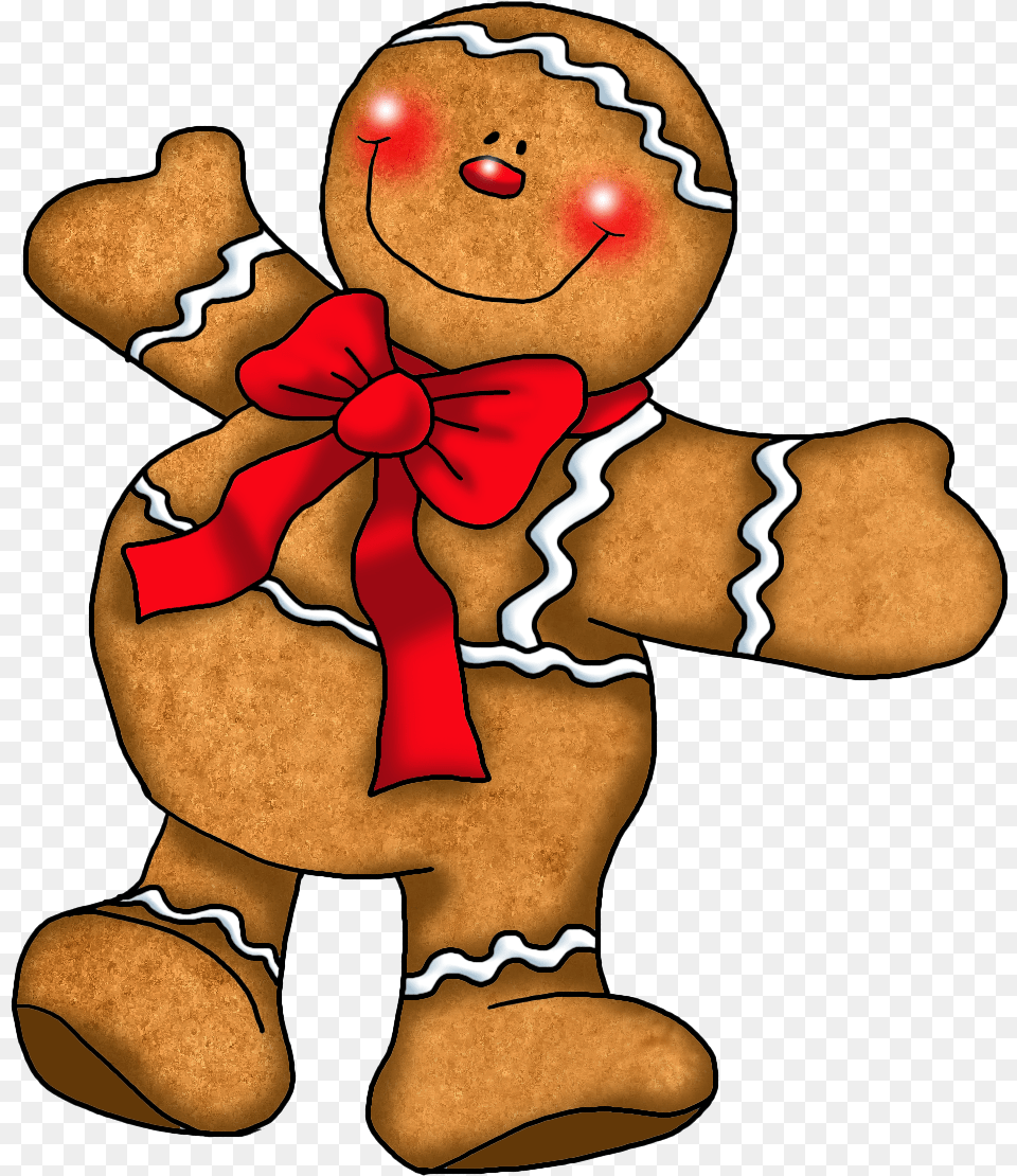 Gingerbread Man Ornament Clipart Gingerbread Man Christmas Cartoon, Cookie, Food, Sweets, Baby Free Png Download
