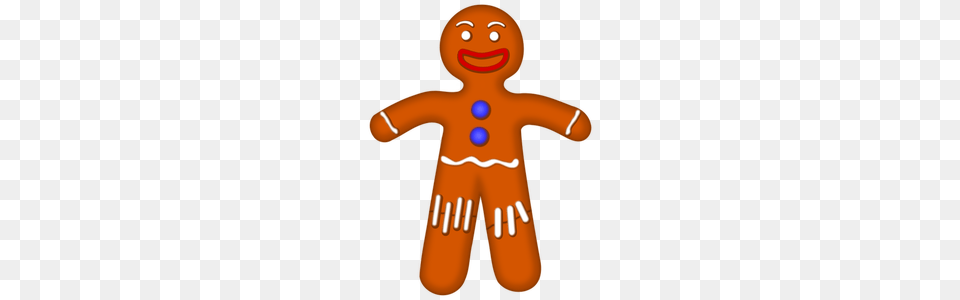 Gingerbread Man Outline Clip Art, Cookie, Food, Sweets, Animal Free Transparent Png