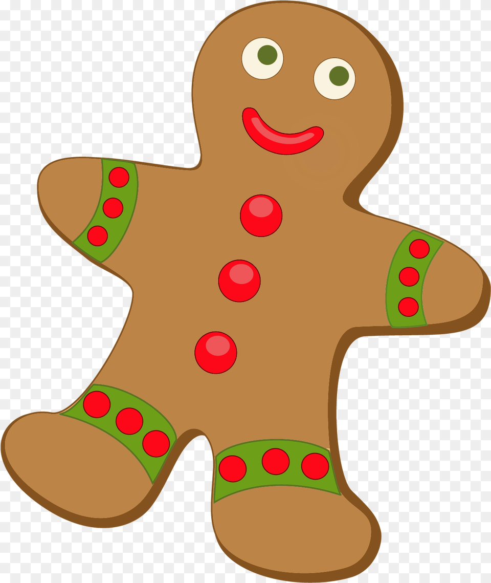 Gingerbread Man Transparent Background Christmas Gingerbread Clipart, Cookie, Food, Sweets, Nature Png Image