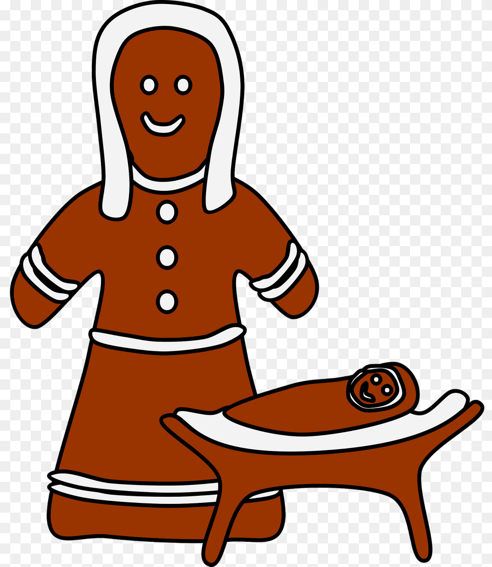 Gingerbread Mary And Jesus Clipart, Baby, Person, Food, Sweets Free Png