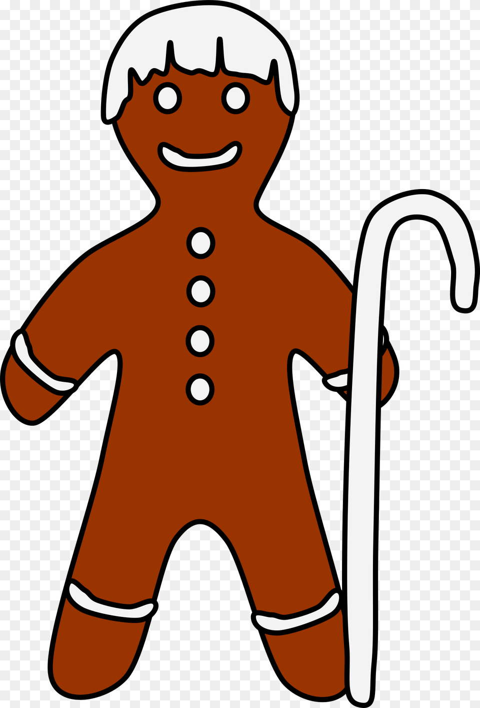 Gingerbread Shepherd With Crook Icons, Cookie, Food, Sweets, Baby Free Png Download