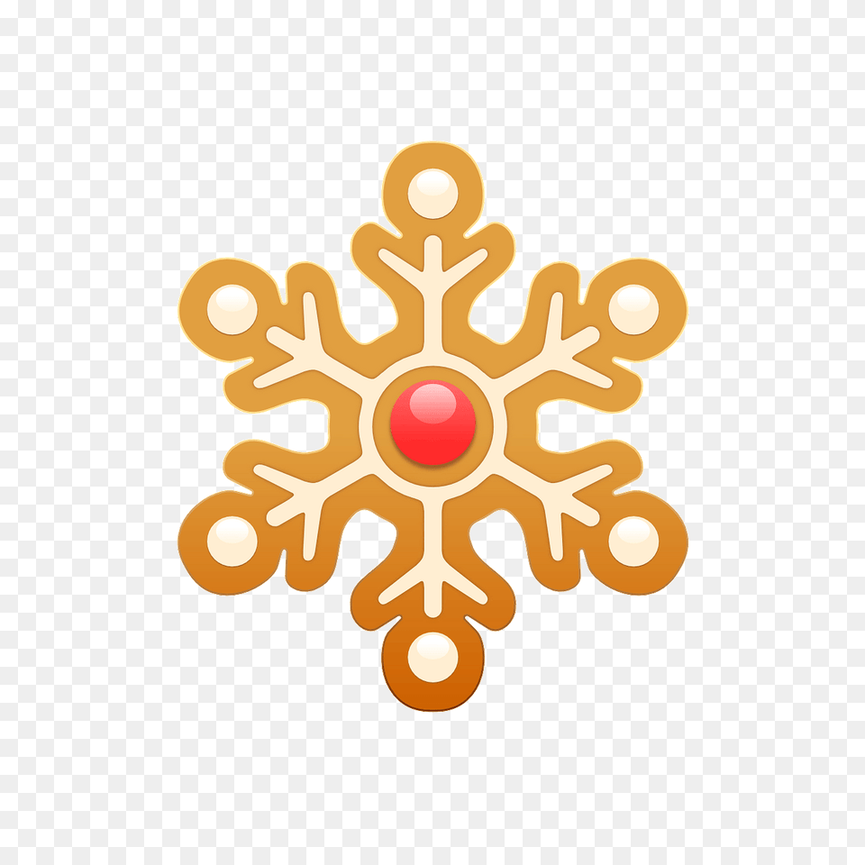 Gingerbread Snowflake Clipart, Accessories, Nature, Outdoors, Jewelry Png