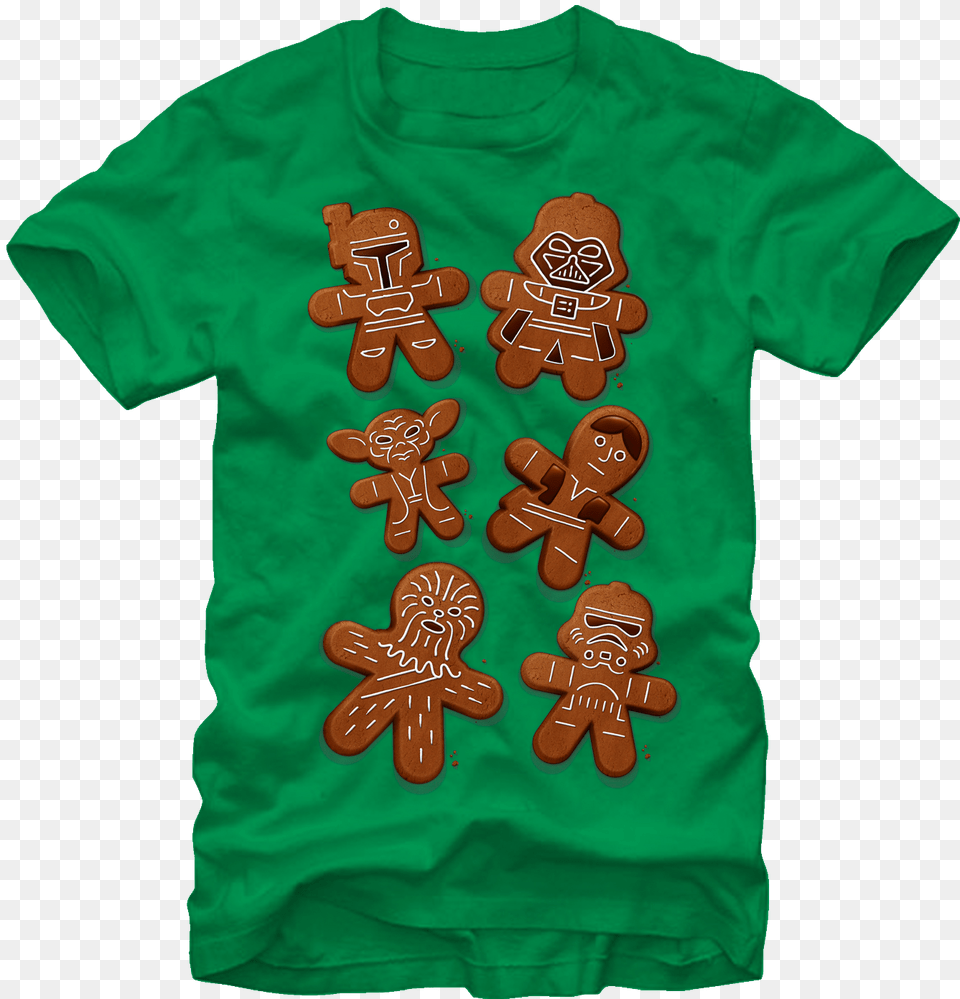 Gingerbread Star Wars Christmas T Shirt Insect, Clothing, Cookie, Food, Sweets Free Transparent Png