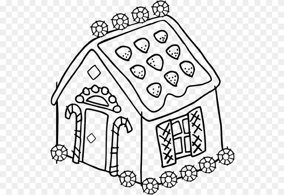 Gingerbread Village Clipart Colouring, Food, Sweets, Cookie Free Png
