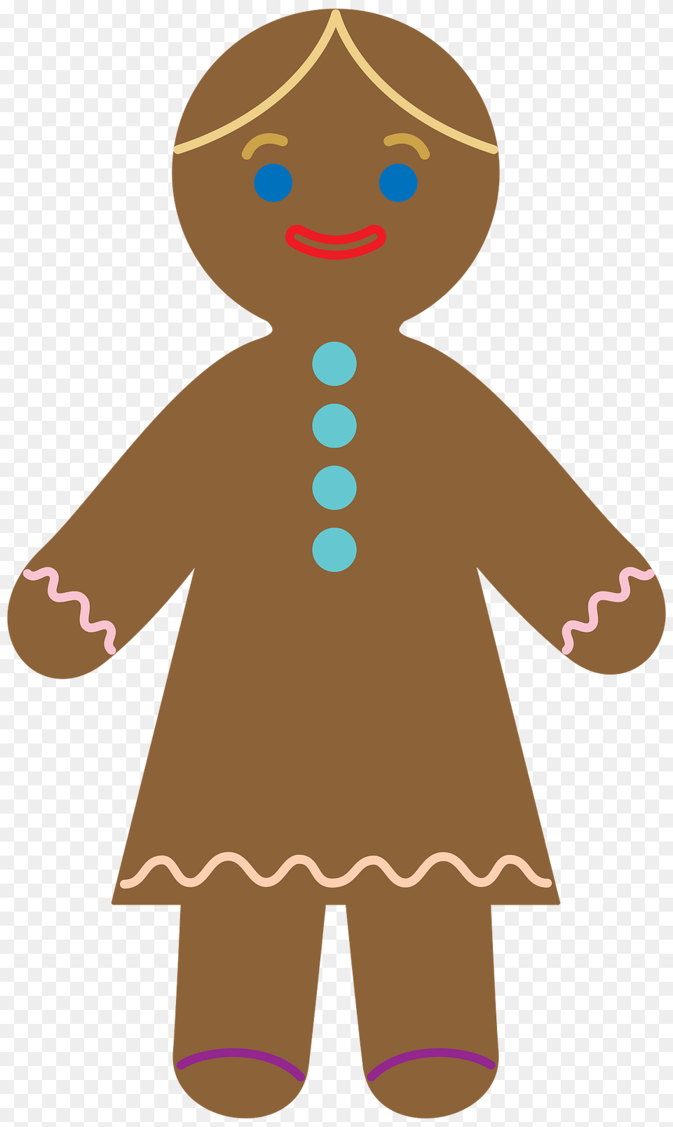 Gingerbread Woman Clipart, Cookie, Food, Sweets, Baby Png